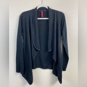 Ruby Ribbon Black Sweater Cardigan Women’s Medium Lightweight Open front Fall